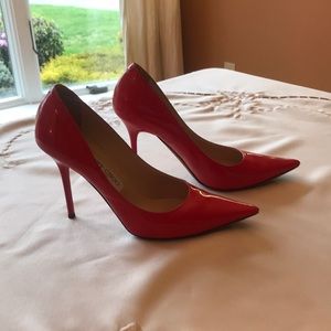 Jimmy choo red Abel pumps